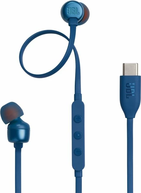 Kufje me kabllo JBL Tune 310C USB-C me mikrofon, blu