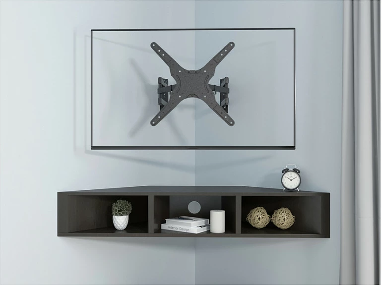 Mbajtëse muri për TV/monitor EQUIP, 23-55", 6 nyje, VESA 200x100-400x400, deri 45kg, e zezë