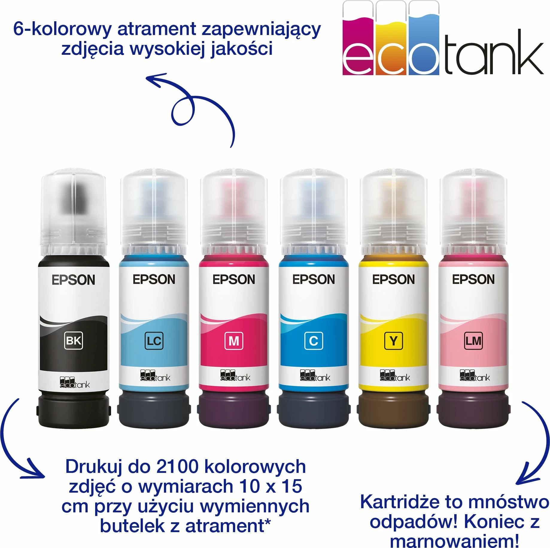 Printer inkjet Epson EcoTank L18050 (C11CK38402), A3+, CISS 6-ngjyra, Wi‑Fi/Ethernet, i zi