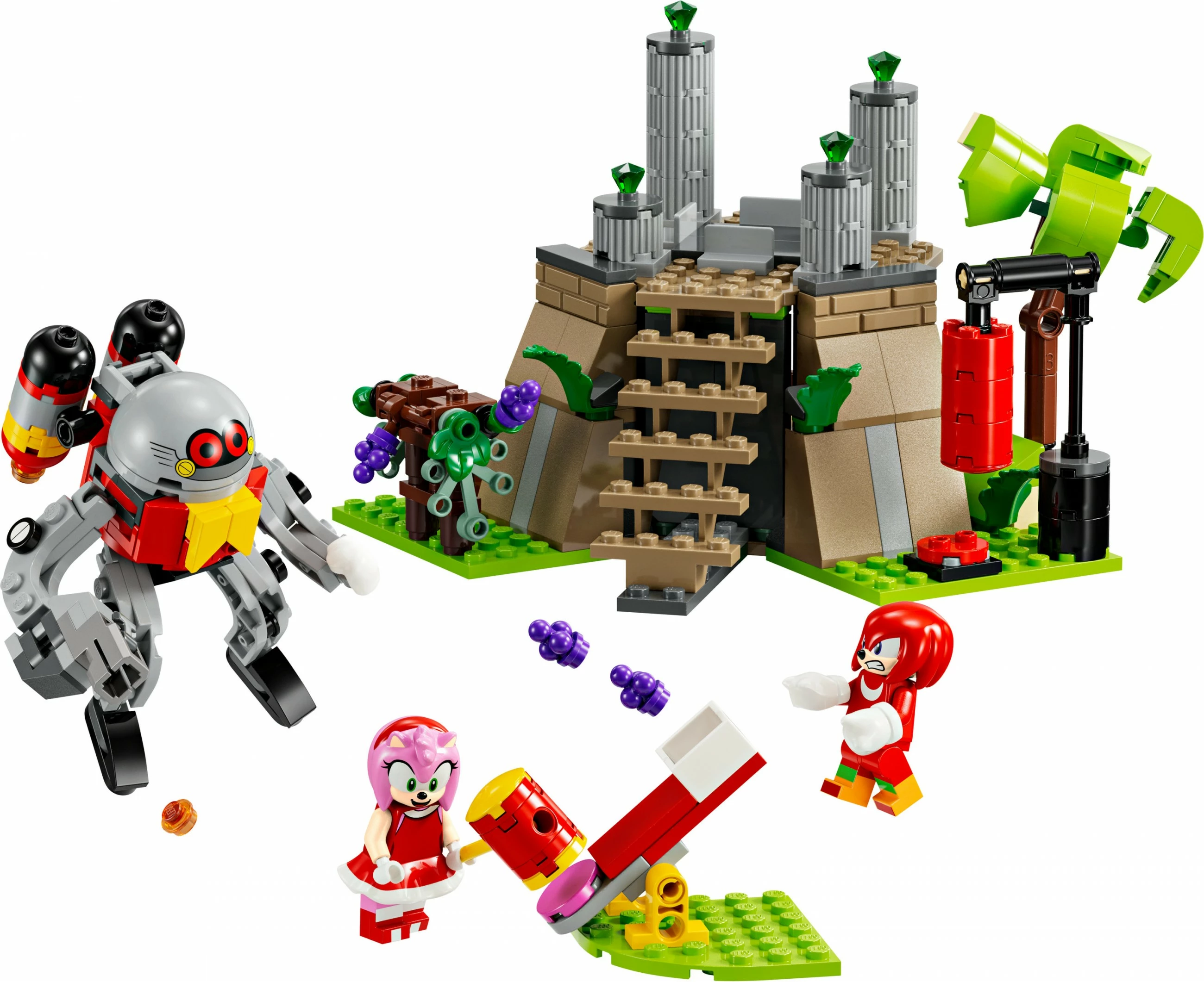 Set ndërtimi LEGO Sonic the Hedgehog 76998 Knuckles dhe Master Emerald, 325 pjesë, multikolor