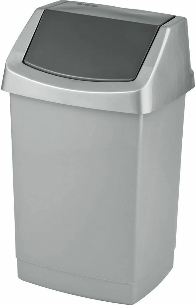 Kosh mbeturinash Curver Click-It Swing Bin CUR000280, 50L, kapak rrotullues, plastikë, granit