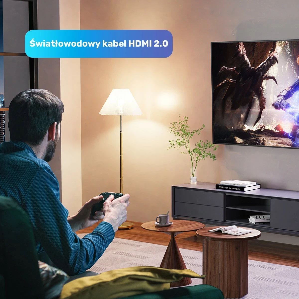 Kabel HDMI optik Unitek 2.0 AOC 7m 4K 60Hz zi