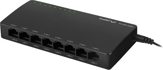 Switch Lanberg DSP2-1008, 16Gbps, 12V, i zi