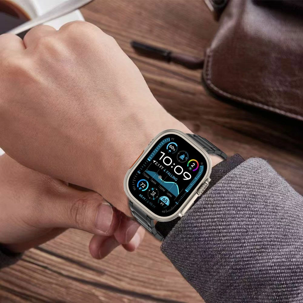 Byzylyk çeliku për Apple Watch Tech-Protect, 44/45/46/49mm, Titanic