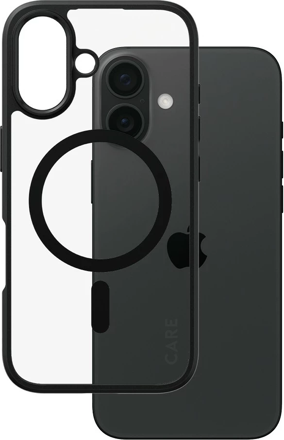 Mbështjellës PanzerGlass CARE Case Flagship Urban Combat MagSAFE për iPhone 16, transparent
