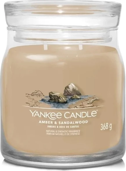 Qiri aromatik Yankee Candle Amber & Sandalwood 368g