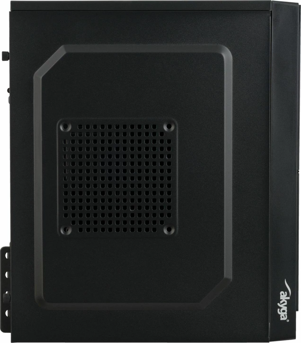 Kasë Akyga AK36BK Micro ATX/Mini-ITX, Midi Tower, pa furnizim, USB 3.0 + USB 2.0, e zezë
