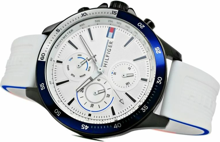Orë dore meshkuj Tommy Hilfiger 1791723, e bardhë
