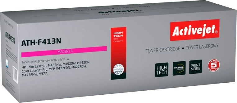 Toner zëvendësues Activejet ATH-F413N për printerët HP, 2300 faqe, rozë