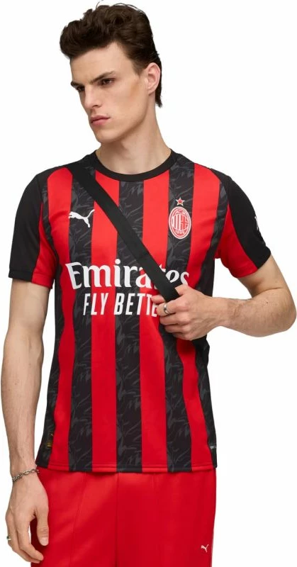 Fanellë futbolli për meshkuj Puma AC Milan, e zezë/e kuqe