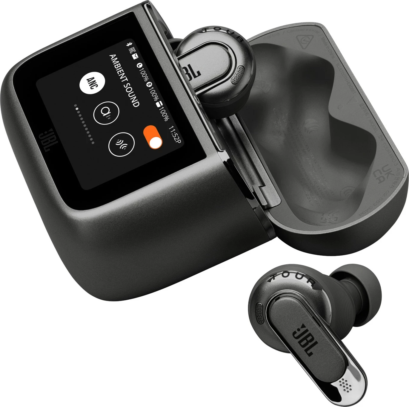 Kufje JBL Tour Pro 3 Bluetooth 5.3, ANC, IPX4, 8+24h, USB-C, zi, me kuti karikimi