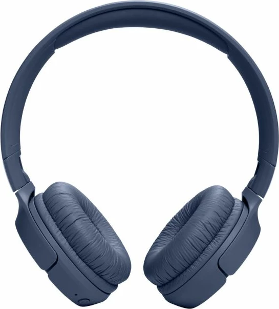Kufje pa tela Bluetooth JBL Tune 520BT, mbi vesh, BT 5.3, 57 orë bateri, blu