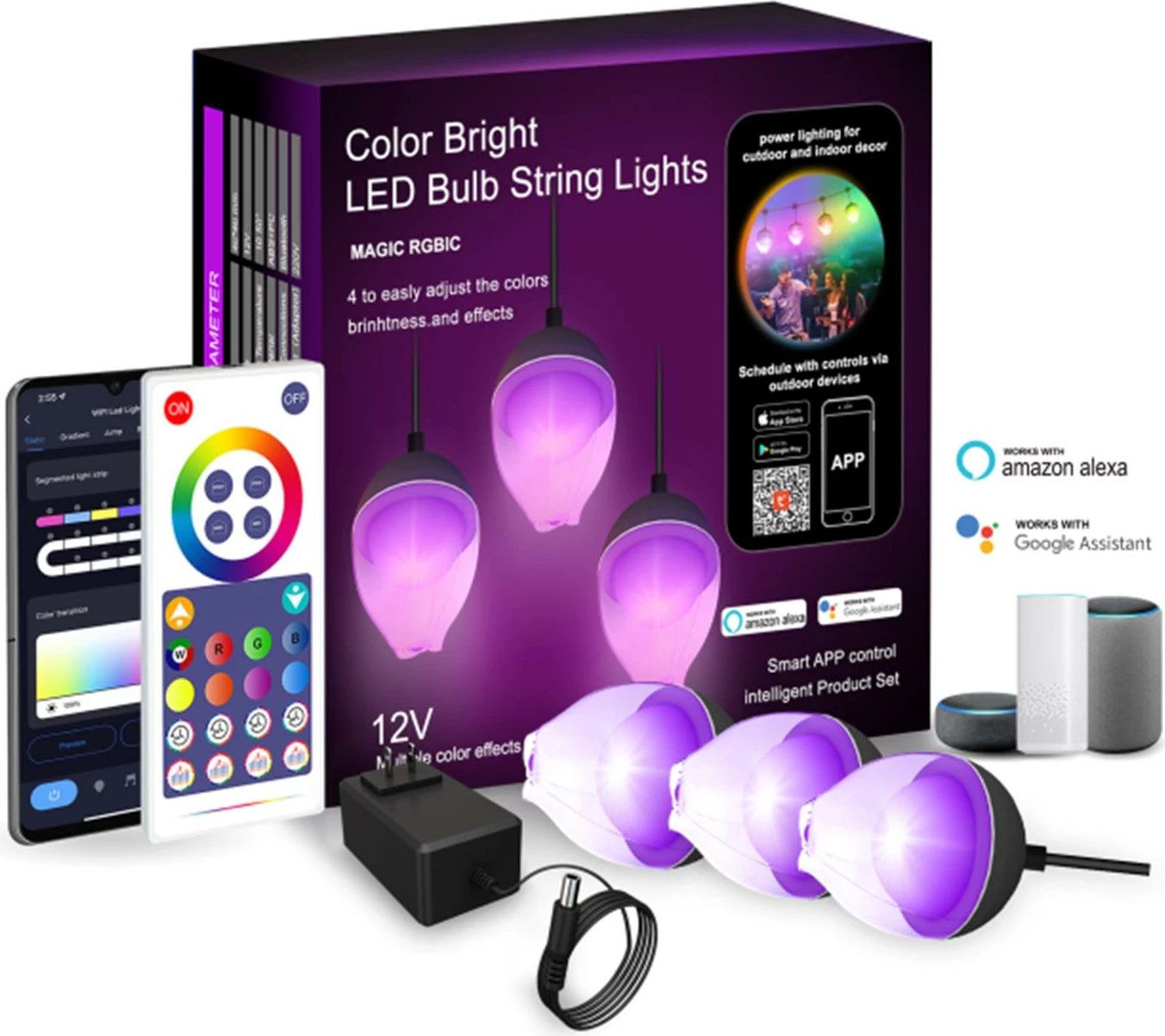 Drita LED Tech Time WIFI Rose LED Bulb String Lights- Smart Tuya APP