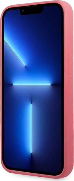 Mbështjellës Karl Lagerfeld Silicone Plaque për iPhone 13/13 Pro, 6.1", Fuksja