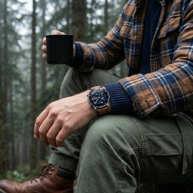 Smartwatch Gravity GT35-1, dy rripa, e zezë