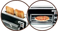 Toster Tefal TL6008, 2 fetë, 1300 W, kontroll i pjekjes, alumin/i zi