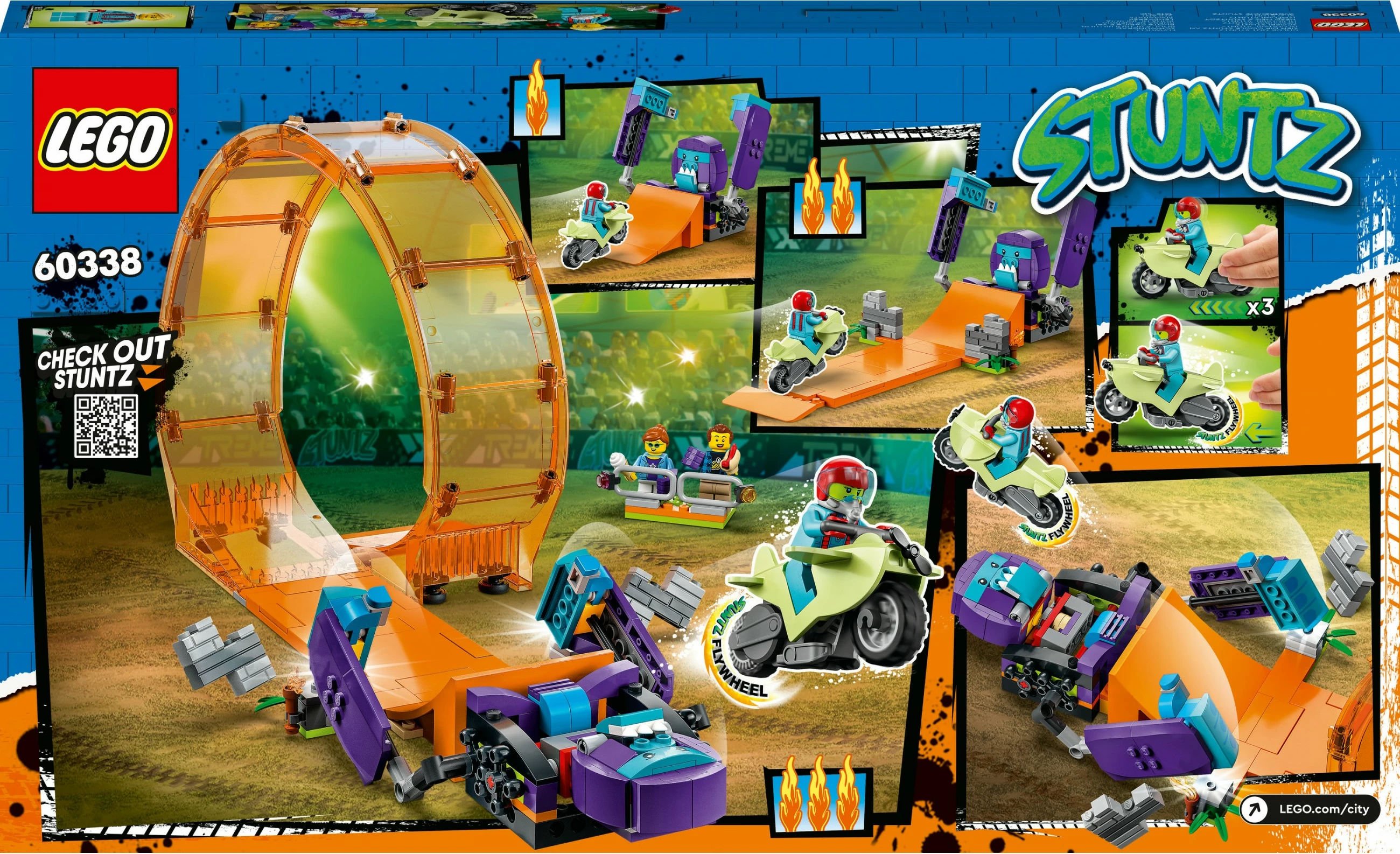 Set ndërtimi LEGO City Smashing Chimpanzee Stunt Loop, 226 pjesë, Multingjyrësh