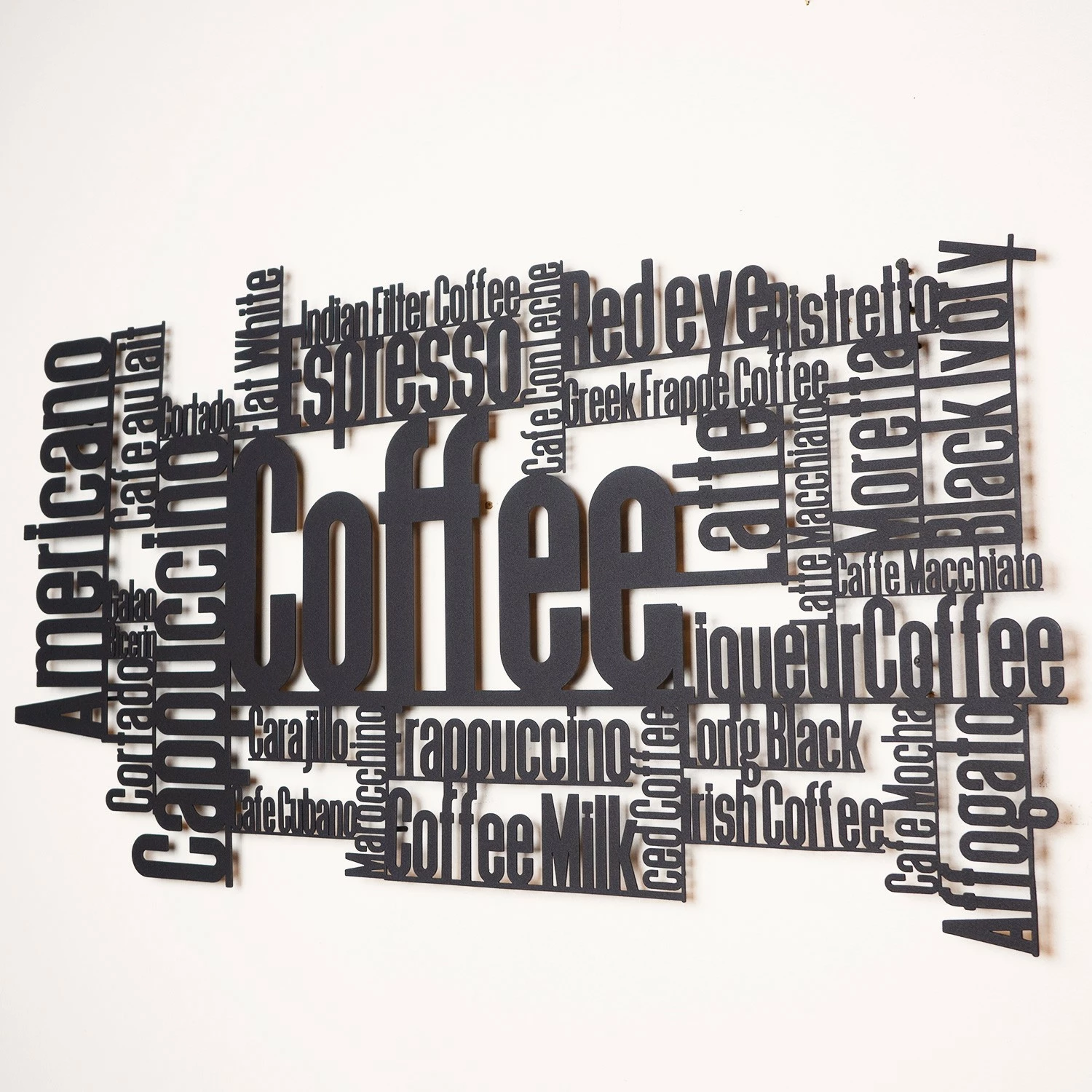 Aksesor dekorativ metalik për mur, Wallity, Coffee, APT566LS