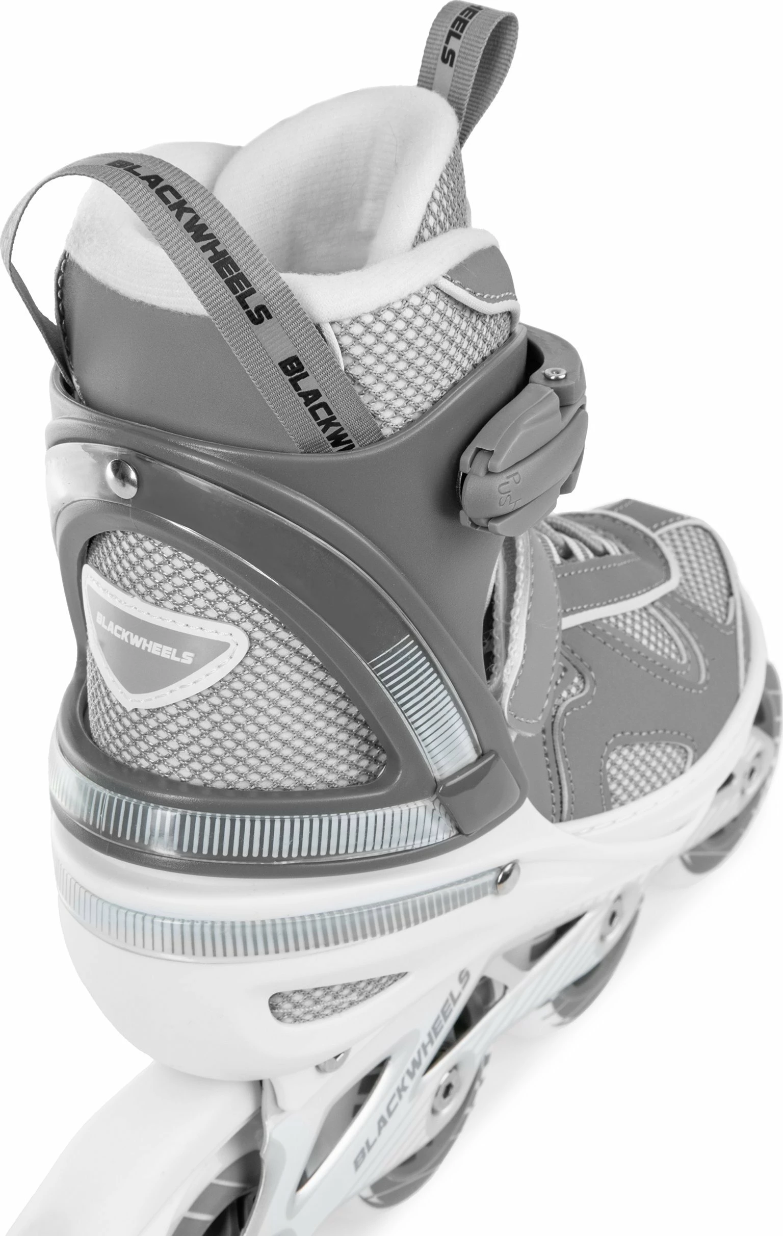 Patina inline Blackwheels Flex Pro 34-37 (e rregullueshme), rrota 80 mm, ABEC 7, me frenë, gri