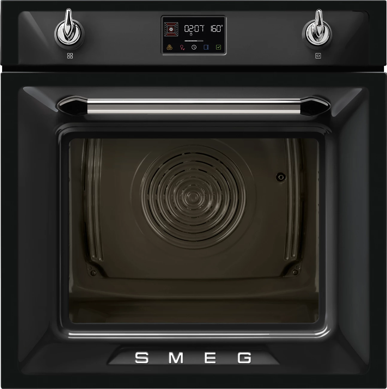 Furrë Victoria SMEG SOP6902S2PN, 68 L, e zezë