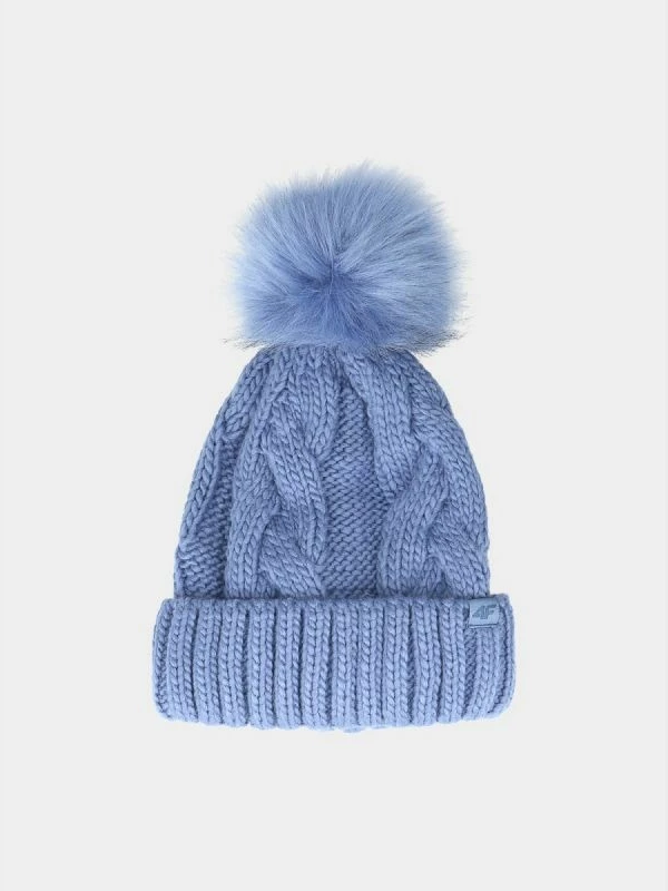 Kapelë dimri për femra 4f, me pompon