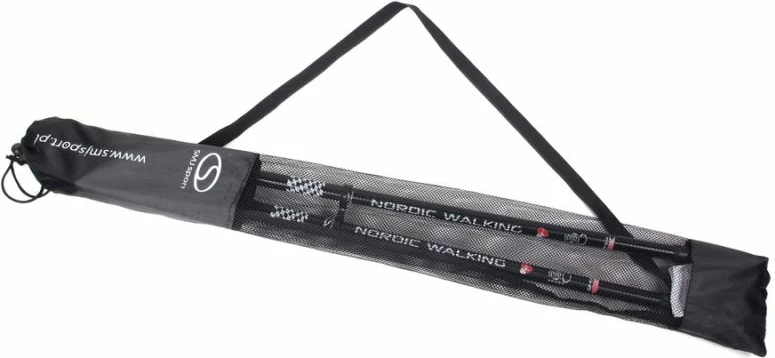 Bastonet për ecje nordike të rregullueshme Long Life SMJ, të zeza me ari