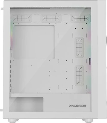 Kasë Natec Genesis Diaxid 605 ARGB, Midi Tower, e bardhë