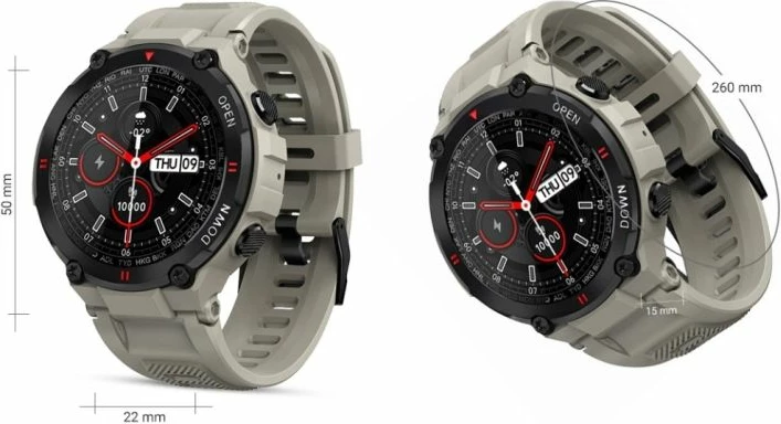 Smartwatch Giewont, gri