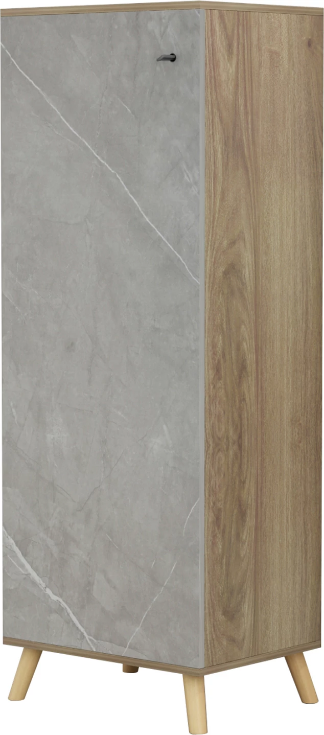 Dollap këpucësh ALVARO FH8954.11 melaminë, teksturë guri, 50x38x135 cm