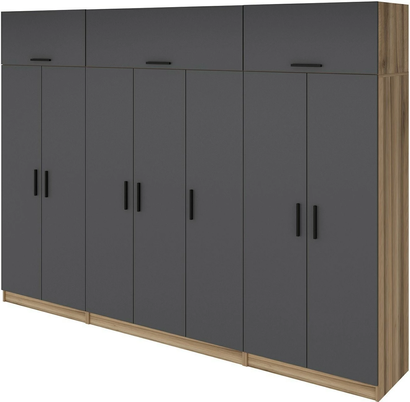 Dollap garderobe Skye Decor, anthracite & dore, Minar Kale - 7722