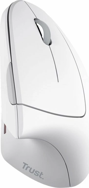 Maus wireless ergonomik Trust Verto 25132 1600 DPI vertikal për dorën e djathtë, i bardhë
