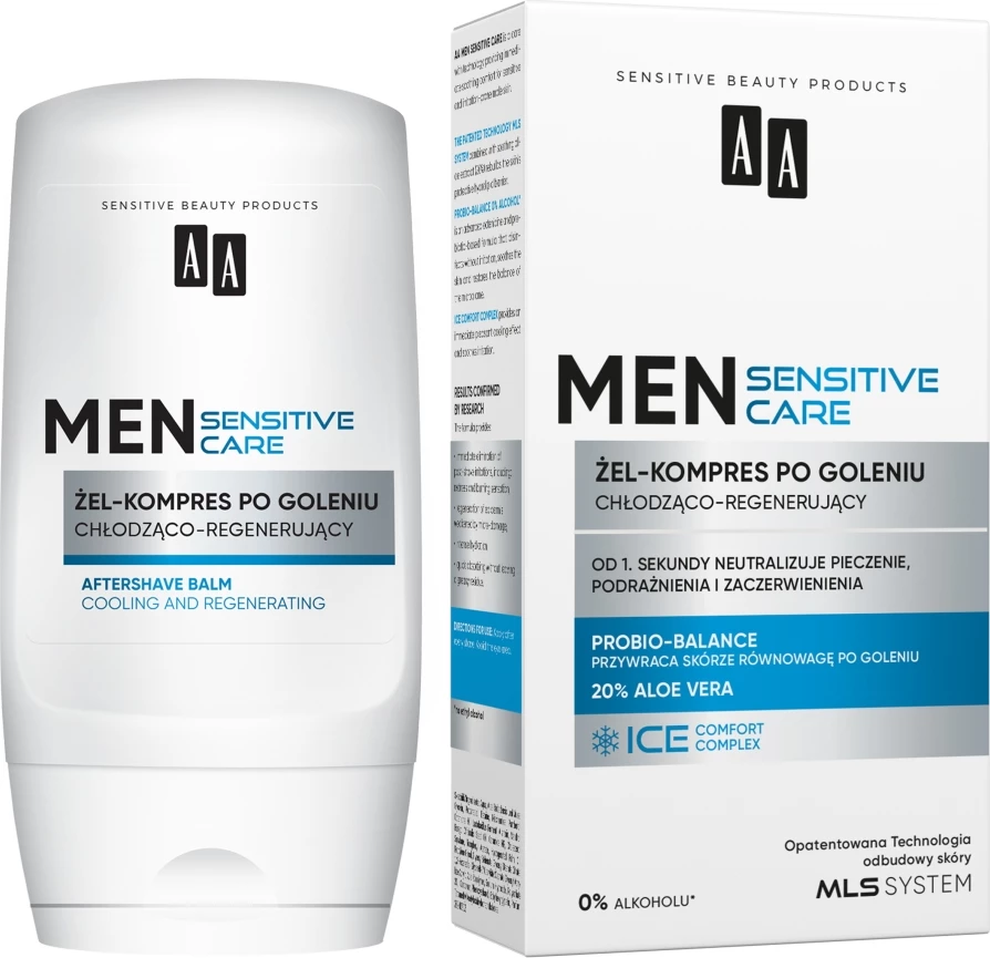 Xhel pas rruajtjes për meshkuj AA Men Sensitive Cooling-Regenerating, 100ml