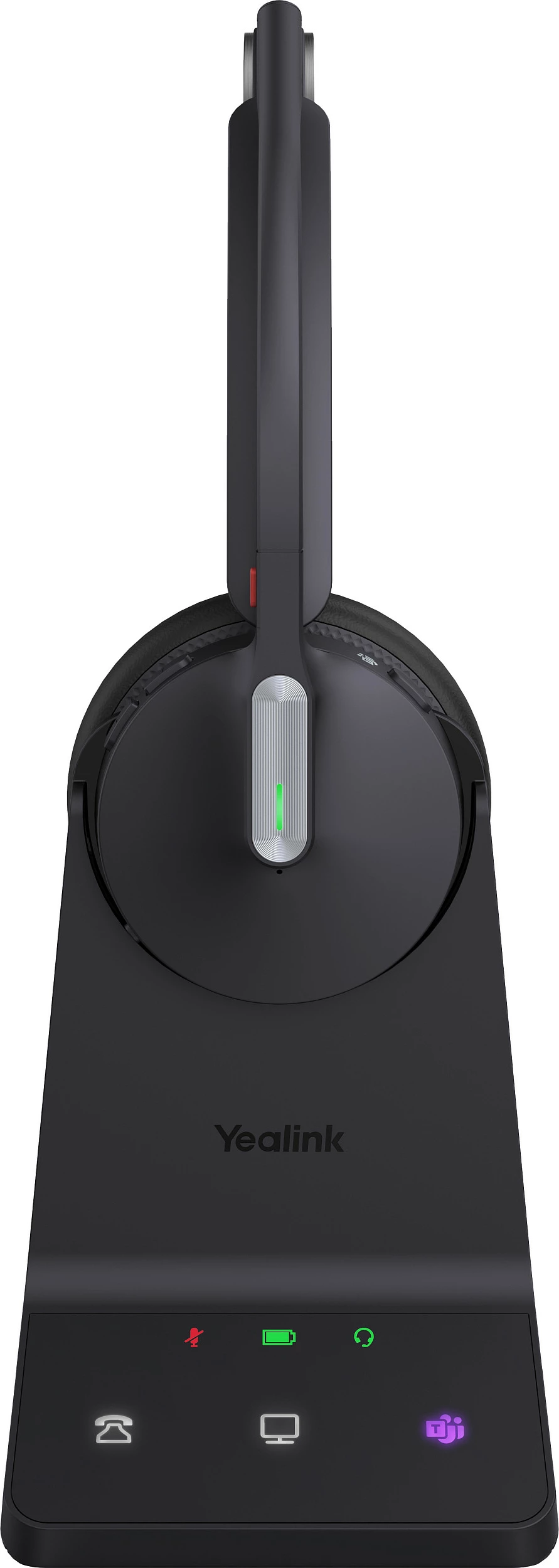 Kufje Yealink WH64 Mono Teams, wireless DECT/Bluetooth, USB-C, me bazë karikimi, të zeza