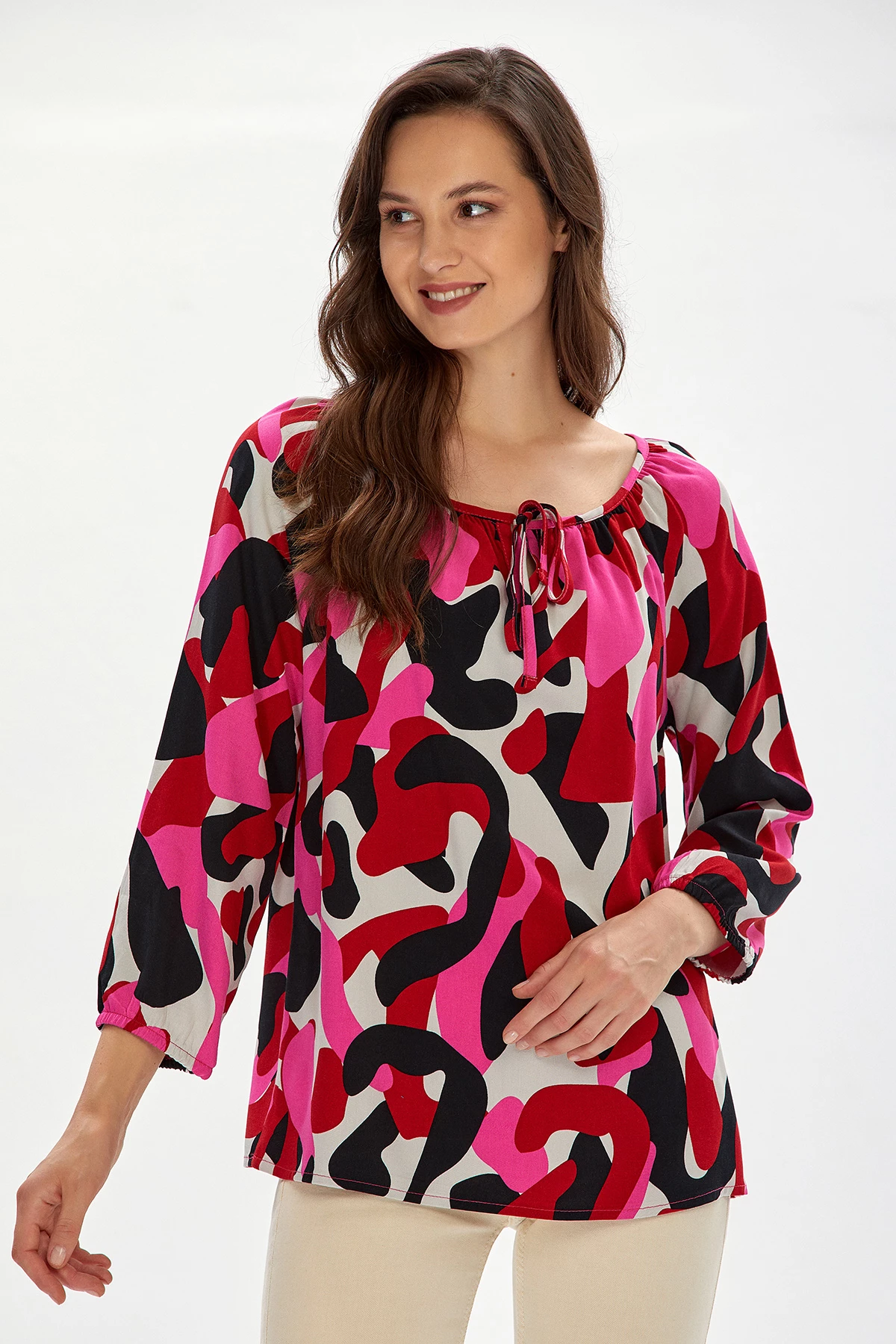 Bluzë për femra Ikiler, shumëngjyrëshe