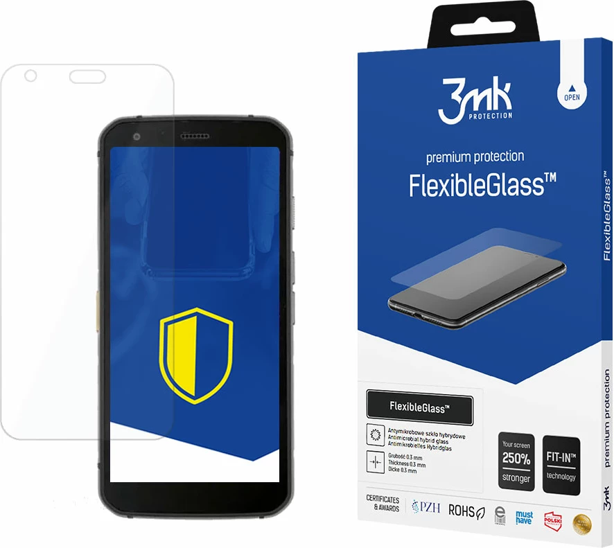 Mbrojtës ekrani 3mk FlexibleGlass për CAT S62, transparent