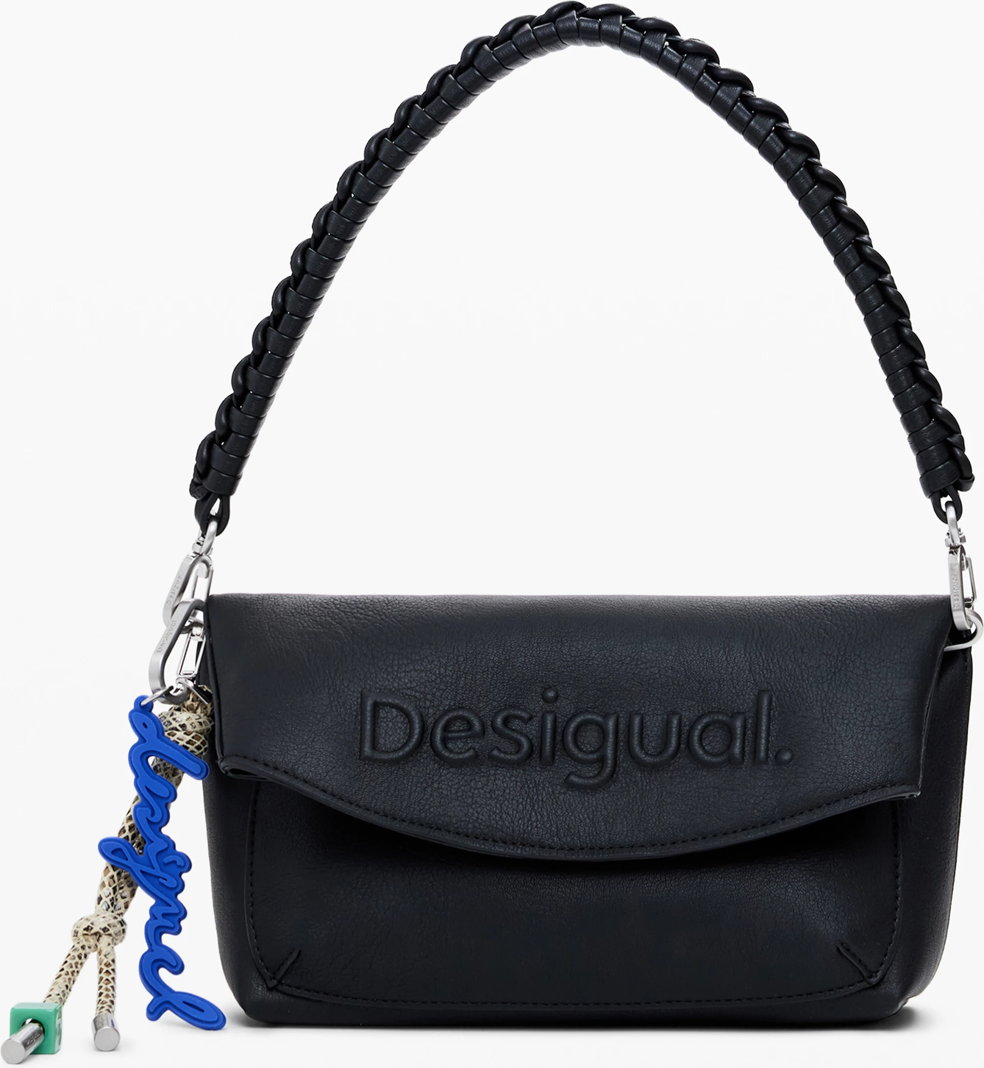 Çantë për femra DESIGUAL Half Logo Trokel, e zezë