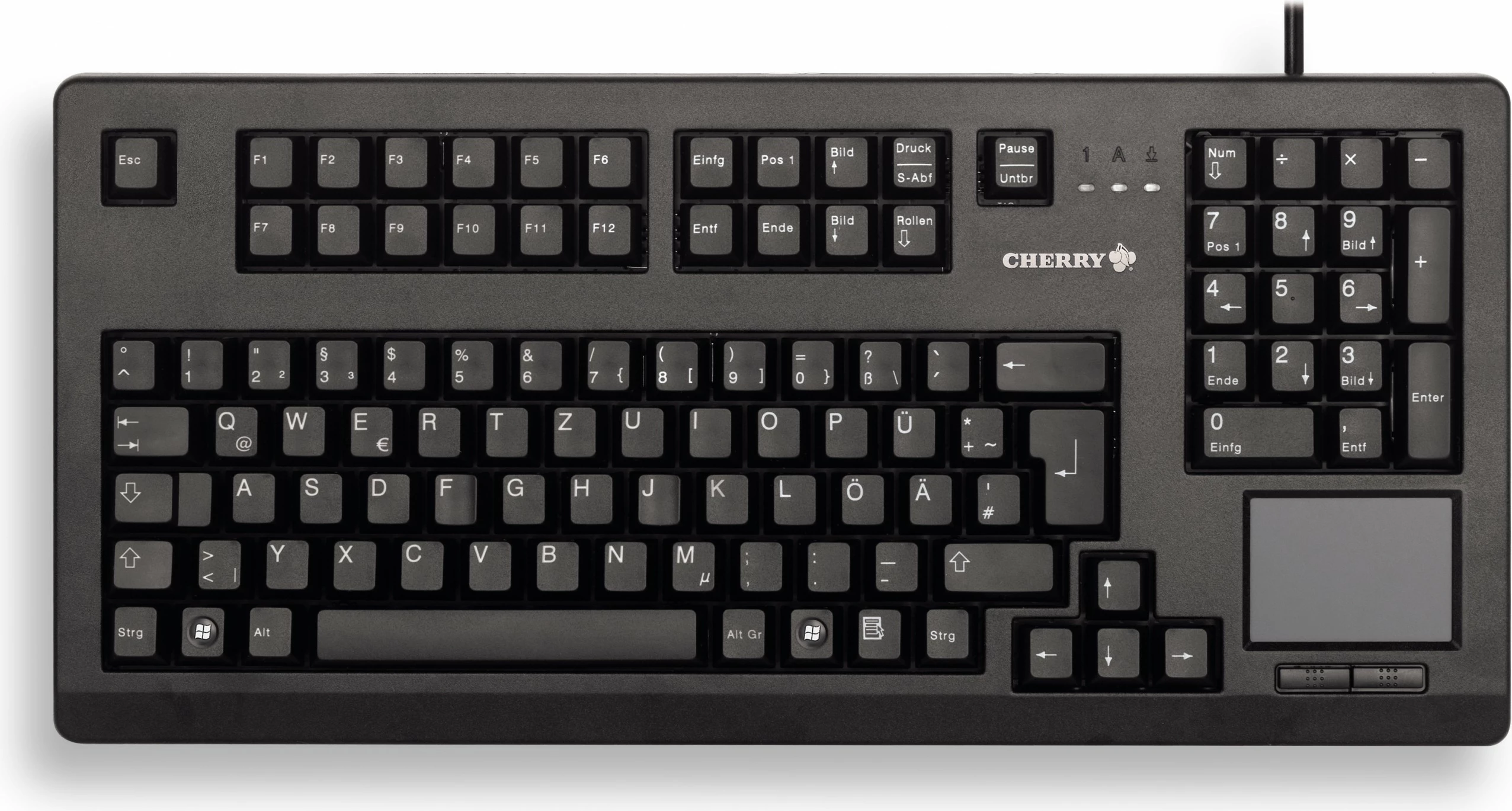 Tastierë Cherry TouchBoard G80-11900, Full-size, Wired, USB, Mekanike, QWERTZ, E zezë