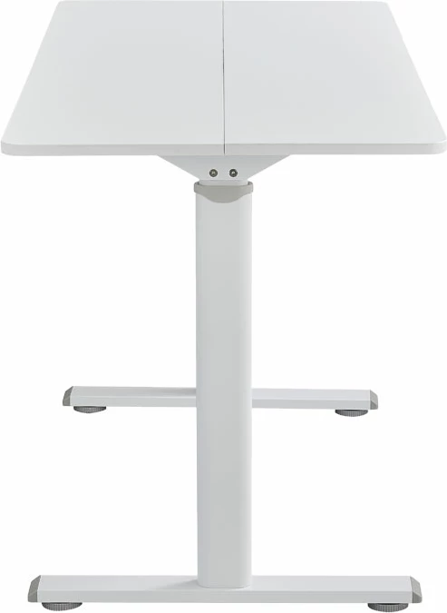 Tavolinë pune e rregullueshme në lartësi Karla e bardhë 120x60x72/115cm