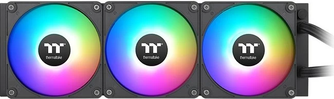 Ftohës me lëng Thermaltake TH360 V2 Ultra EX ARGB Sync, 3x120mm, ekran LCD, i zi