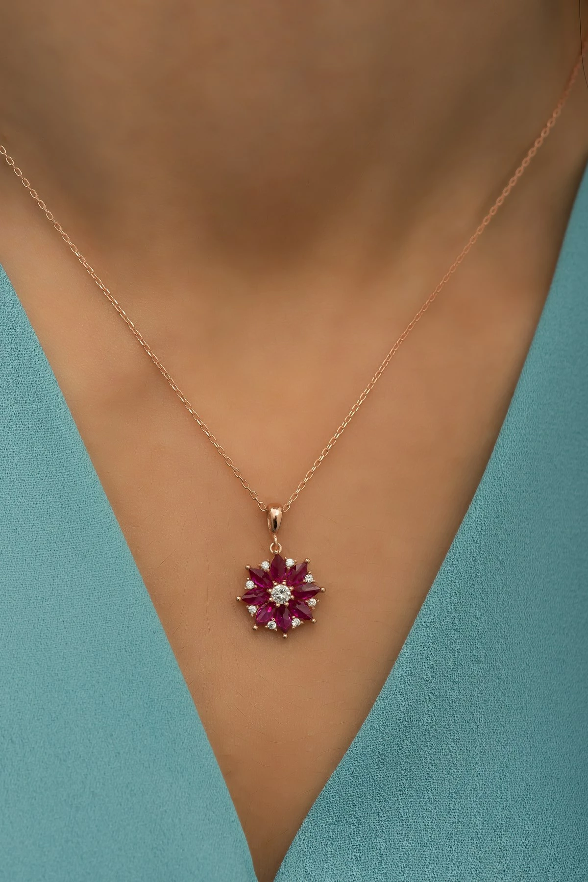 Varëse argjendi Jumeon, ngjyrë rozë e artë dhe fuchsia, NRZ99721