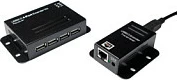 Zgjatues USB LogiLink USB 2.0 Cat.5, 50 m, me USB Hub 4 porta, i zi