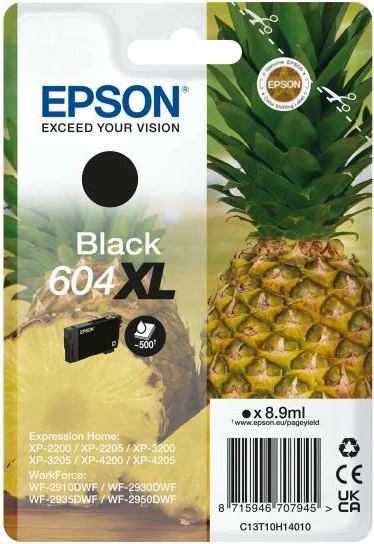 Kartrixh boje, Epson, 604 XL (C13T10H14010), 8.9 ml, ~500 faqe, e zezë