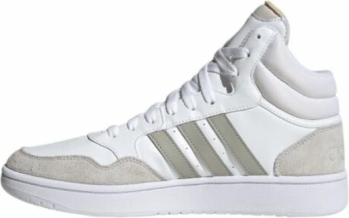 Këpucë adidas Hoops 3.0 Mid për meshkuj, të bardha [Madhësia: 42 2/3]