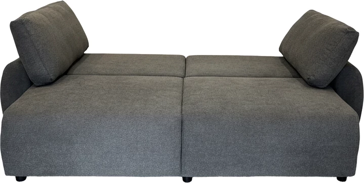 Krevat-kanaqe Hungie, material poliestër, ngjyrë gri, 250x92x89cm