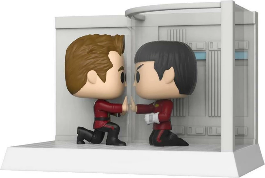 Figurinë koleksionuese Funko POP Moment Star Trek Kirk & Spock (2 copë, dioramë)