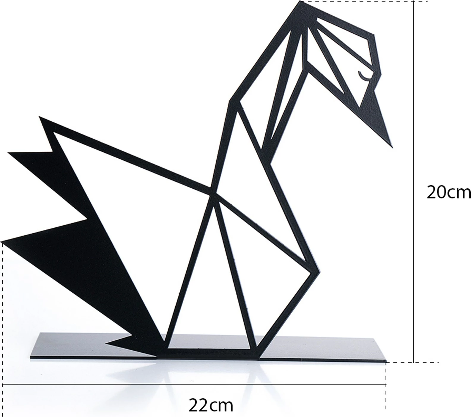 Objekt dekorativ Aberto Design, mjellmë, e zezë