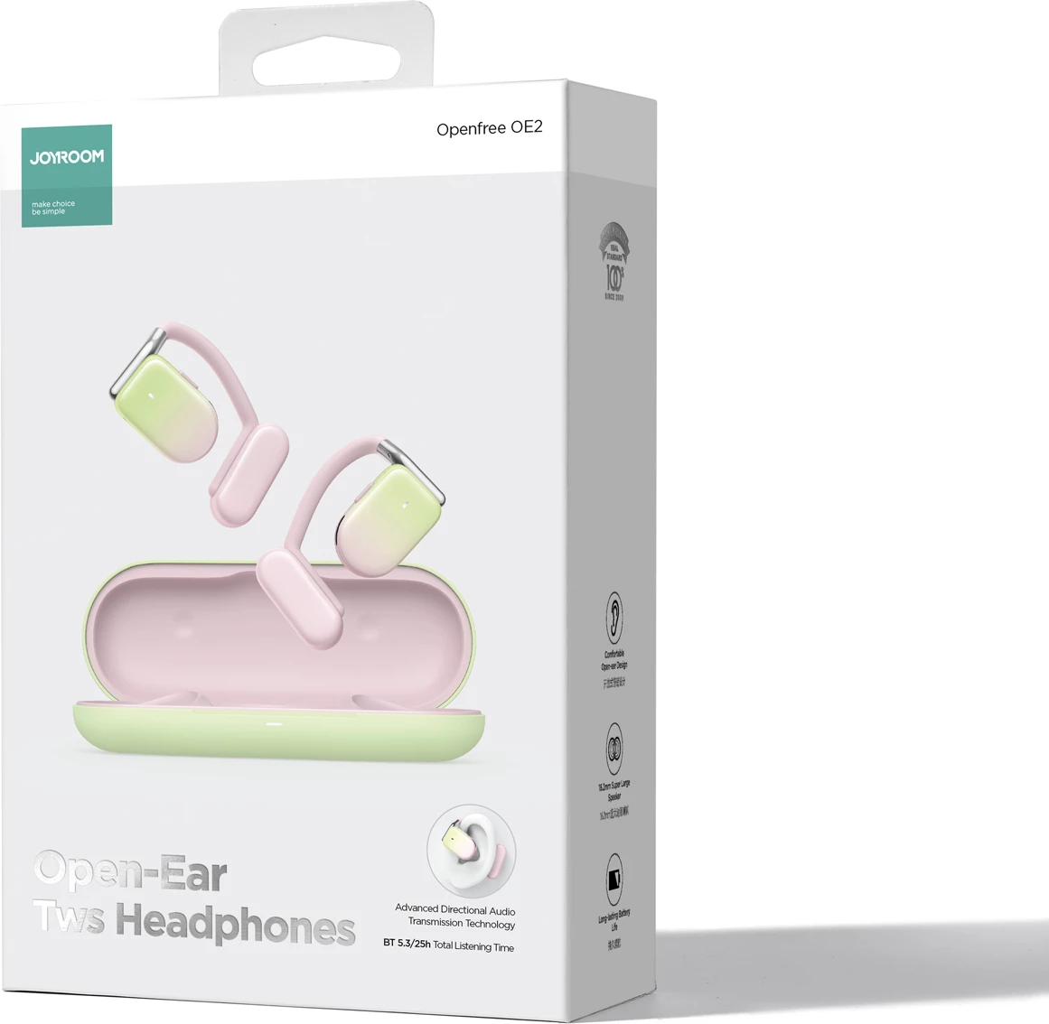 Kufje wireless TWS Joyroom Openfree JR-OE2, rozë