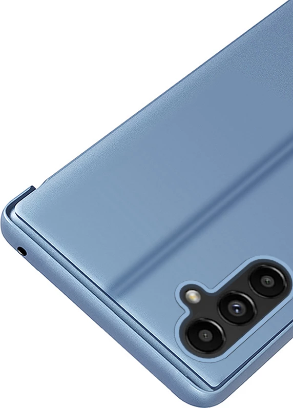 Mbështjellës Hurtel Clear View Case për Samsung Galaxy A14, me kapak, Kaltër