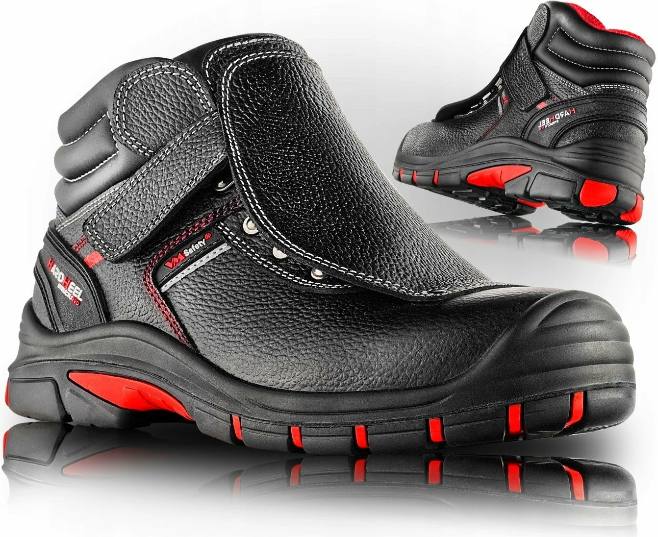Çizme sigurie pune VM Footwear Bolton 5080-S3L, nr. 45, zi-kuqe