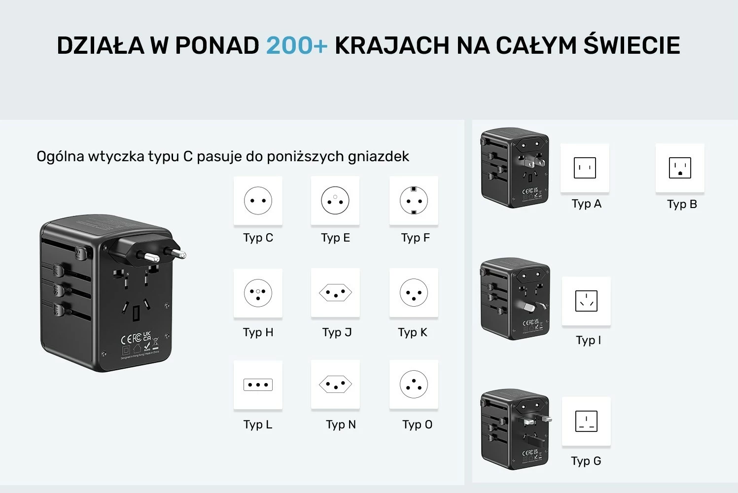 Karikues udhëtimi Unitek, 35 W, i zi